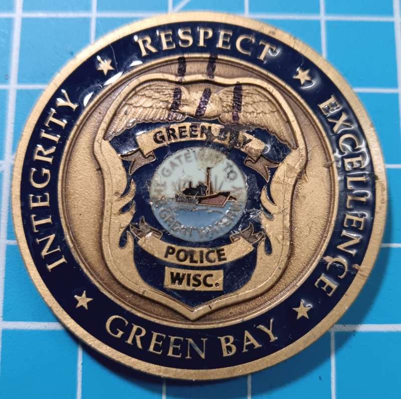 International -  Greenbay Police Challenge Coin
