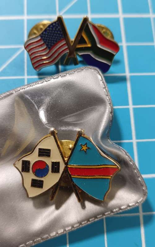 Pair of Pin Badges