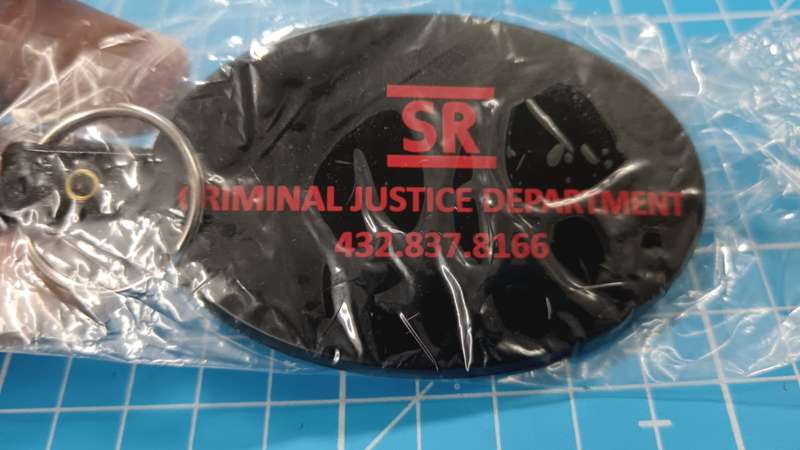 International Criminal Justice Department Key Ring