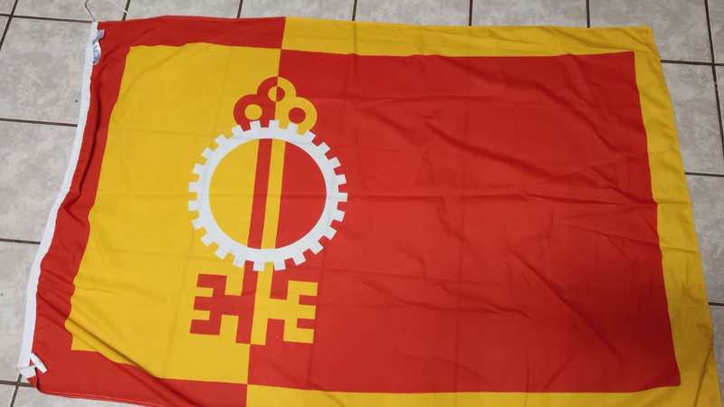 SA Army 7 Division Ceremonial Flag - Measures 180CM by 120CM