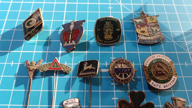 Collection of Vintage Button/Stick Pin Badges