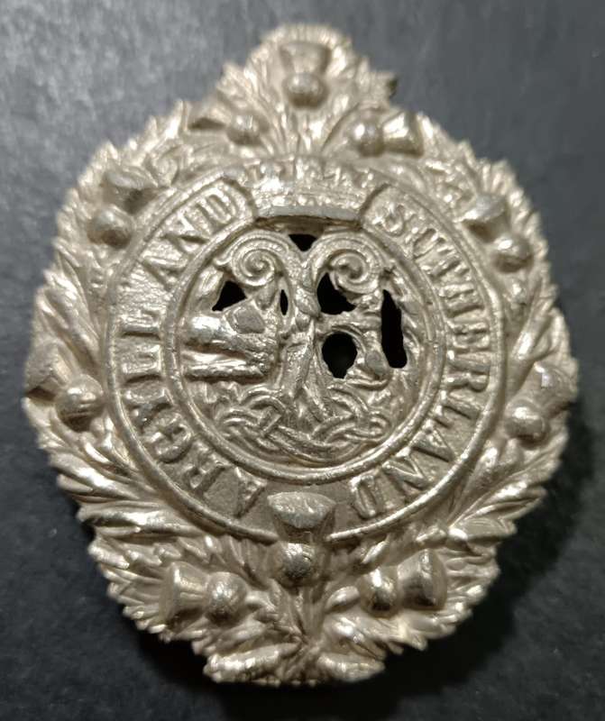 WW2 Argyll and Sutherland Highlanders Regiment Cap Badge