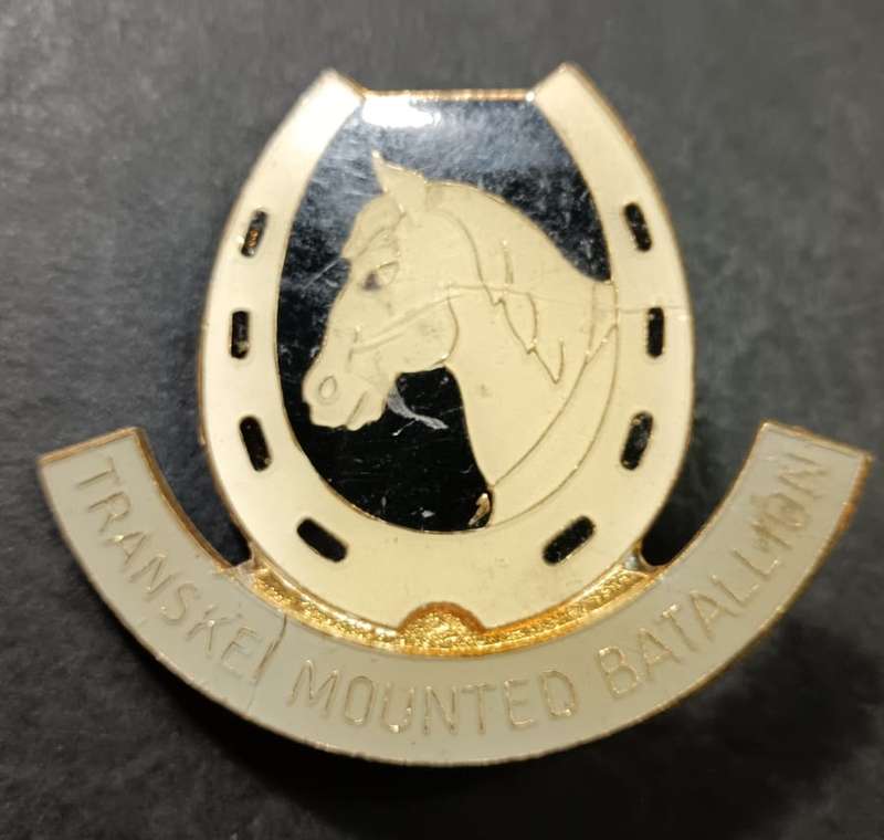 South Africa African Transkei Mounted Battalion Flash Badge