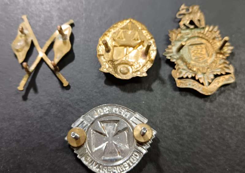 SADF/Correctional Services - Collection of 4 Cap Badges