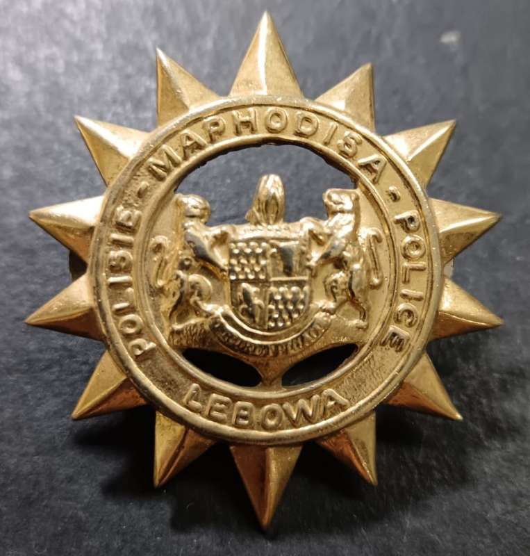 (Homelands) Lebowa Police Cap Badge