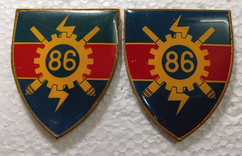 SADF - 86 Technical Stores Shoulder Flash Pair