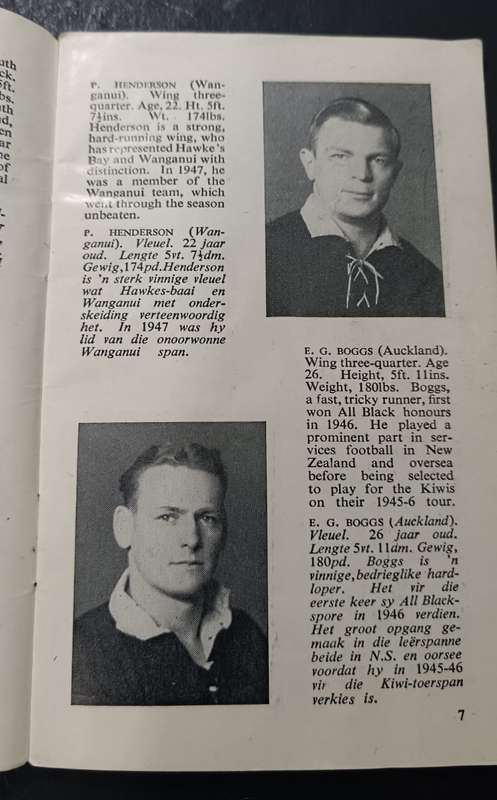 ALL BLACKS RUGBY TOUR: UTC Souvenir - RUGBY TOER, 1949: UTC Soewenier. Cape Town: Galvin & Sales Ltd