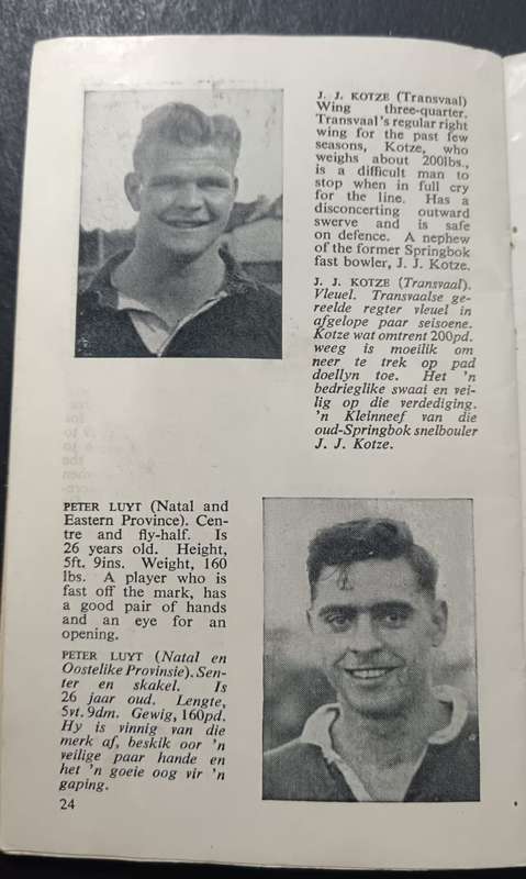 ALL BLACKS RUGBY TOUR: UTC Souvenir - RUGBY TOER, 1949: UTC Soewenier. Cape Town: Galvin & Sales Ltd