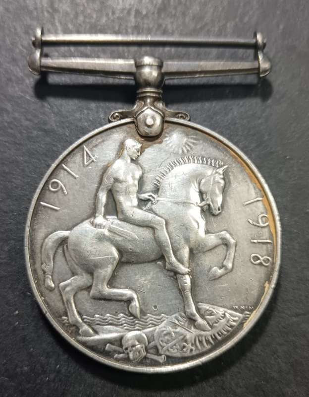 Full Size World War One Silver War Medal:45181 SJT F. Whitby R.A