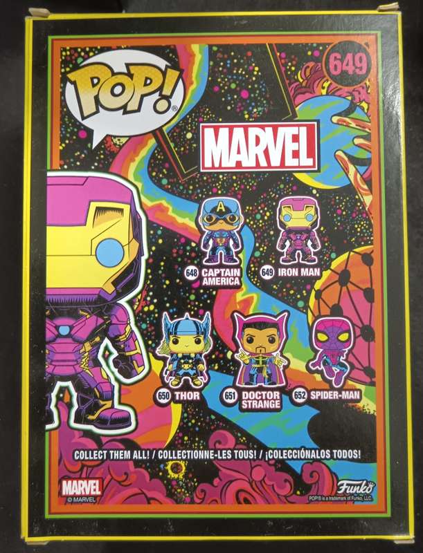 Marvel Iron Man Black light Funko Pop! Vinyl Figure