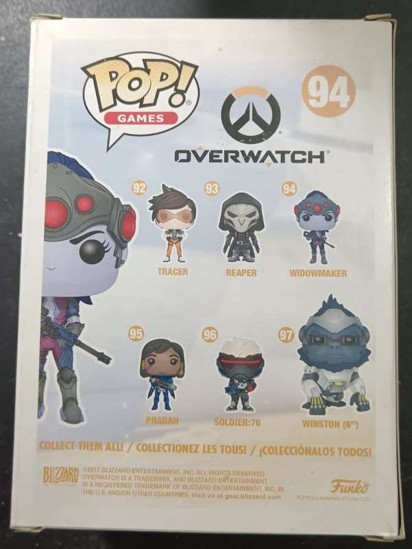 Funko Pop Overwatch Widowmaker Vinyl Figure Loot Crate Exclusive 94 Blizzard