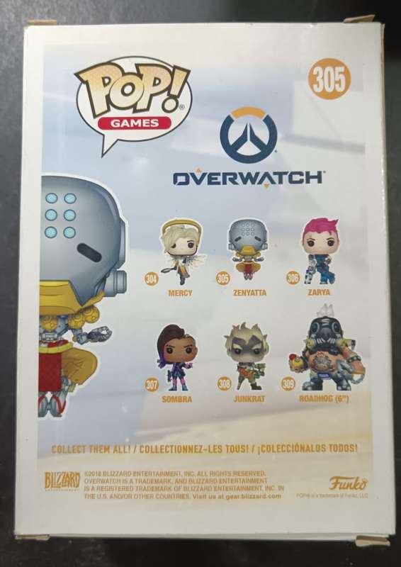 Funko Pop Vinyl - Games - Overwatch - Zenyatta Figure #305