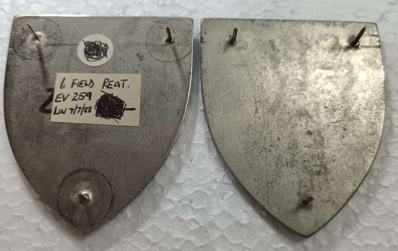 SADF - 6 Field Regiment Shoulder Flash Pair