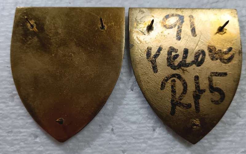 SADF - N/West Command Workshop Shoulder Flash Pair ( Yellow Type )