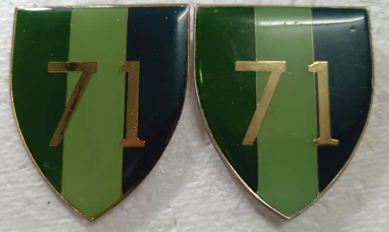 SADF - 71 Signals Shoulder Flash Pair