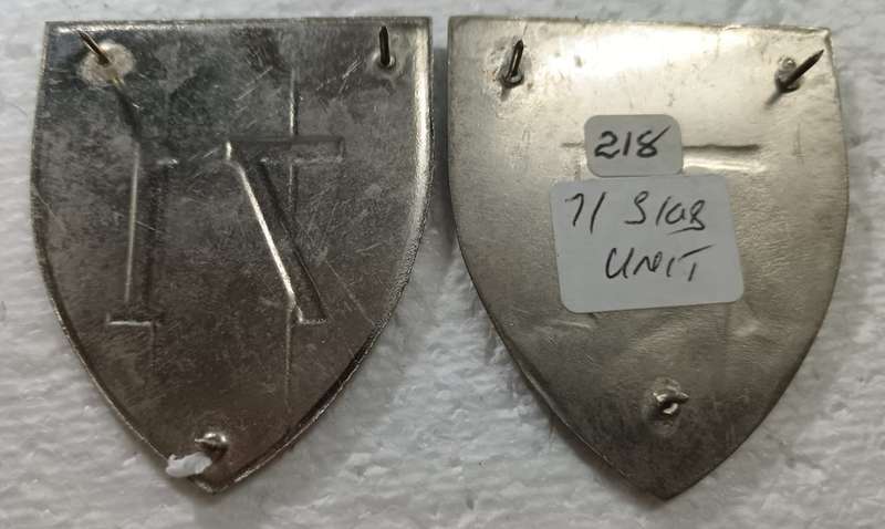 SADF - 71 Signals Shoulder Flash Pair
