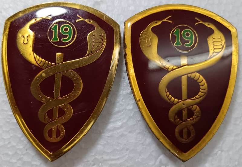 SADF - 19 Field Ambulance Shoulder Flash Pair