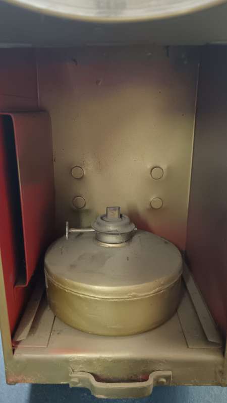 South African Railways Lantern with Inside Burner