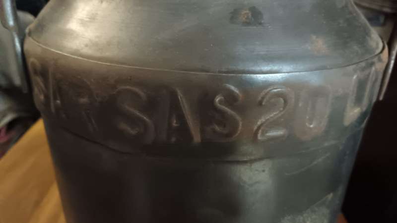 Vintage South African Railways 20LT Milk Can