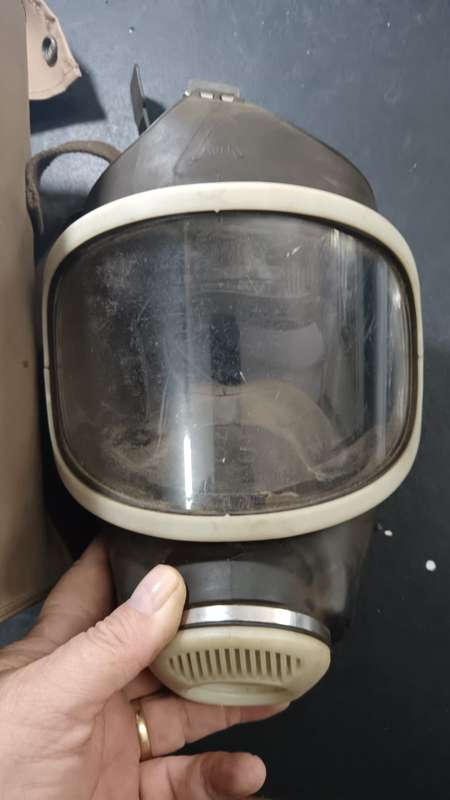 Vintage Gas Mask with Carry Case