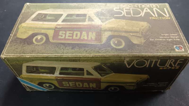 1960's Tin Plate Car with Original Box - Very Good Condition