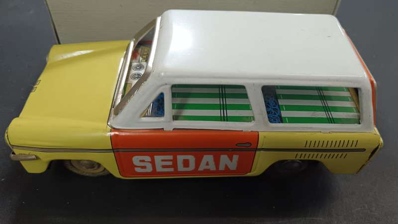 1960's Tin Plate Car with Original Box - Very Good Condition