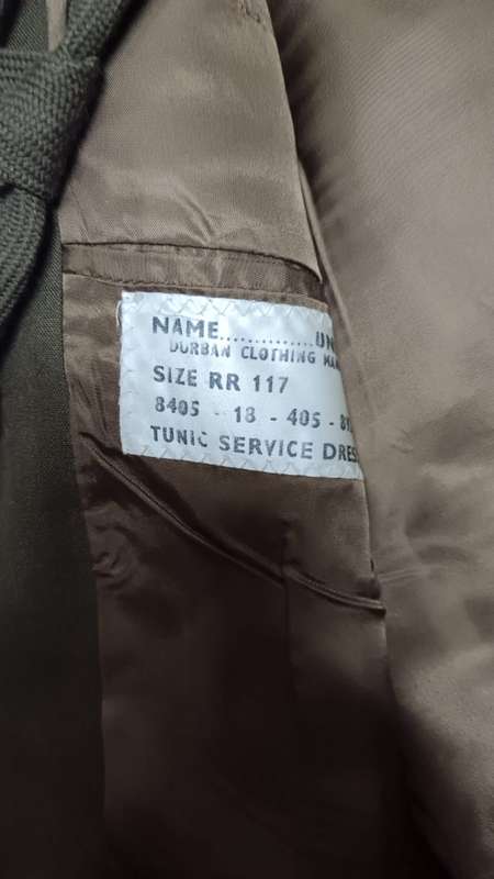SADF - Chaplain General Step out Tunic with Peak Cap ( Regiment Orange River )