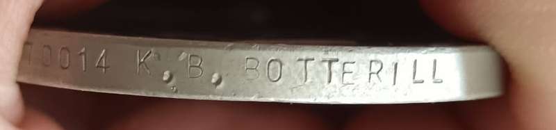 Full Szize World War Two Pair with Silver Africa Service Medal:K.Botterill