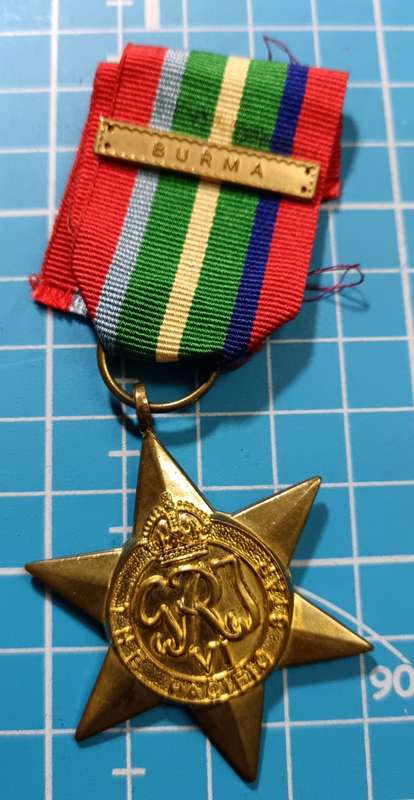 United Kingdom Issue - Full Size World War Two Pacific Star