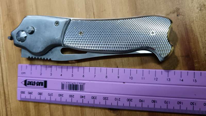 Modern Stainless Steel Folding Knife