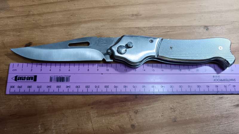 Modern Stainless Steel Folding Knife