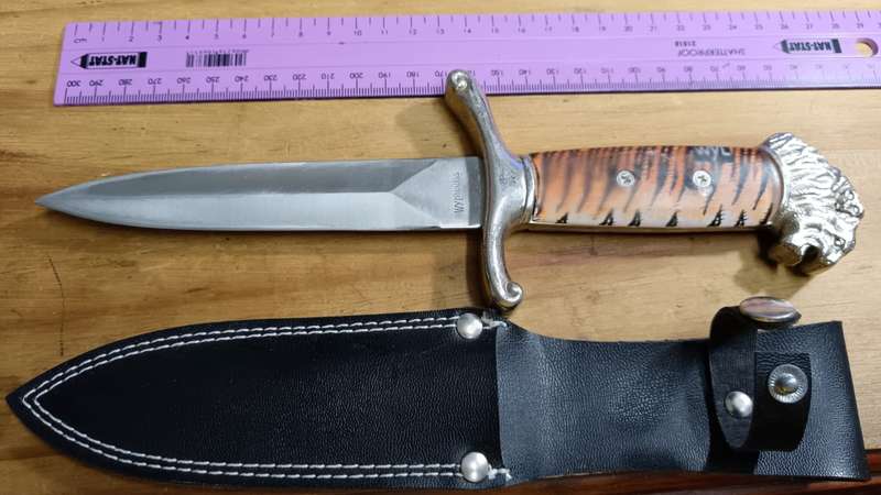 Vintage Nieto Cuchillo Linea Gran Cazador 5.5" Fixed Blade Knife Rare W/ Sheath