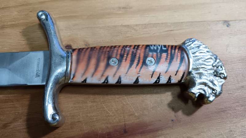 Vintage Nieto Cuchillo Linea Gran Cazador 5.5" Fixed Blade Knife Rare W/ Sheath