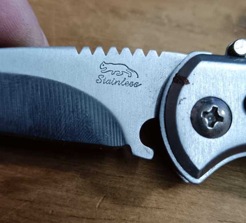 Modern Stainless Steel Folding Knife