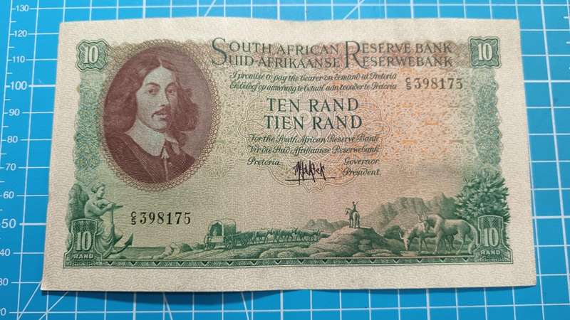 Republic of South Africa : MH De Kock Ten Rand Note