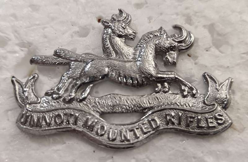SADF - Umvoti Mounted Rifles Collar Badge