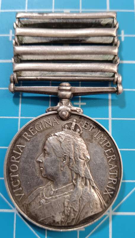 Full Size Queen South Africa Medal (QSA) with 4 Bars to:366 PTE H.R.Page Imperial Light Infantry