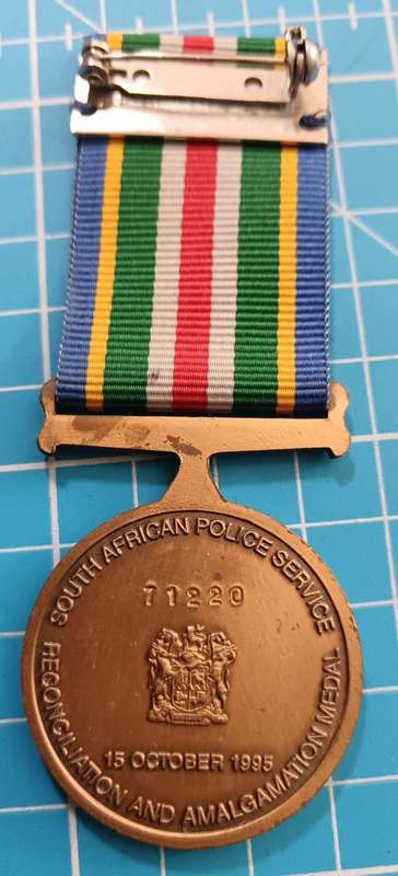 South African Police(SAP) - 1995 Reconciliation & Amalgamation Medal