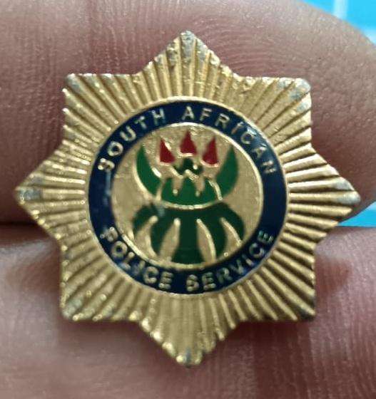 Vintage South African Police Pin Badge
