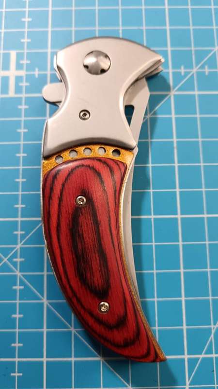 Modern Stainless Steel Folding Knife