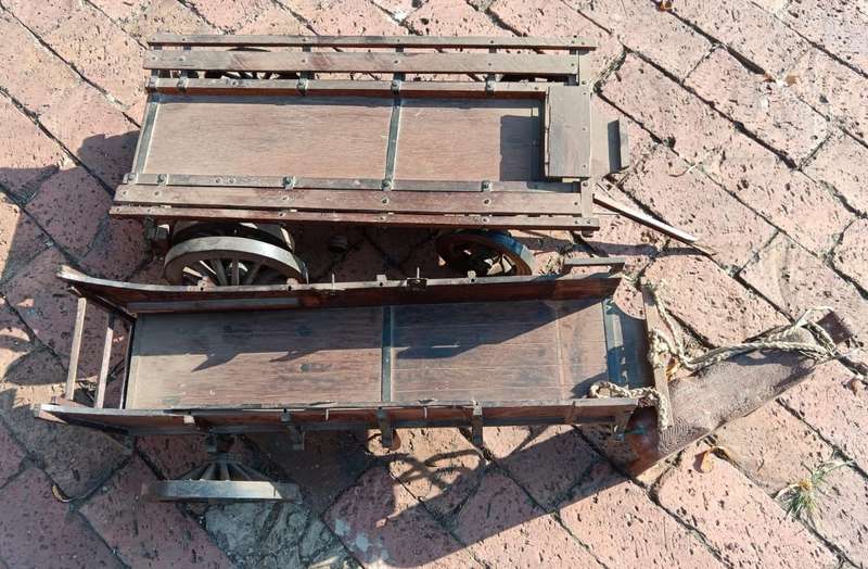 Vintage Ox-Wagon Made from Wood ( Well Used - Please see Images )