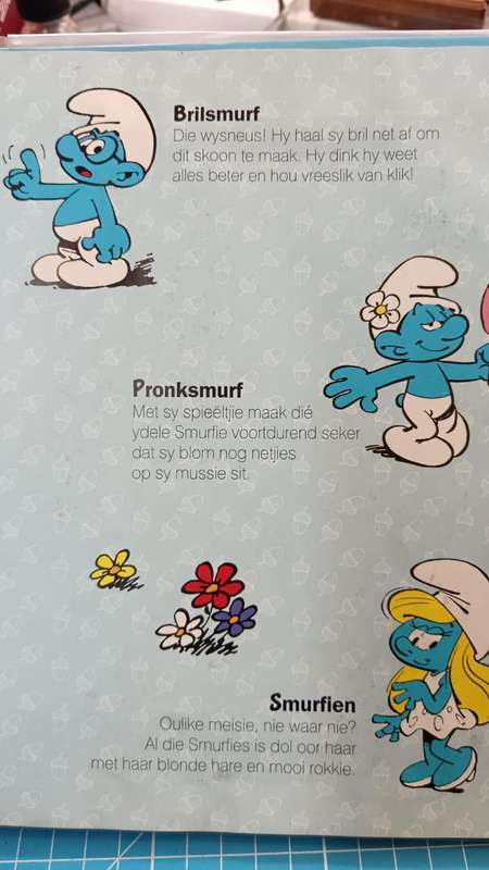 Vintage SMURFS Afrikaans Book