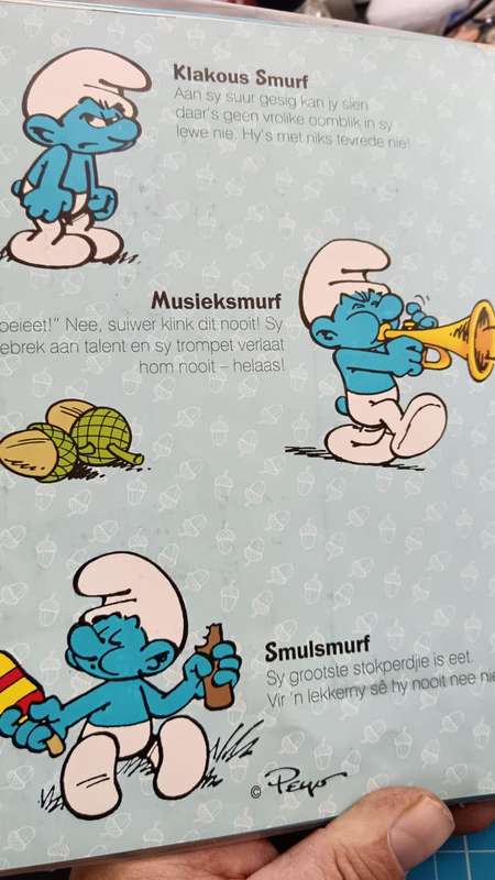 Vintage SMURFS Afrikaans Book