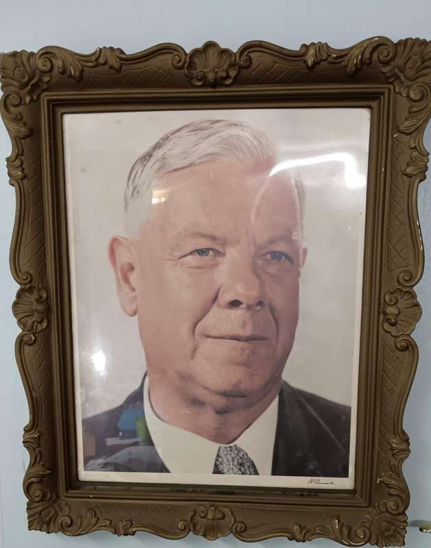 Large Framed and Hand-Signed Photo of Hendrik Verwoerd