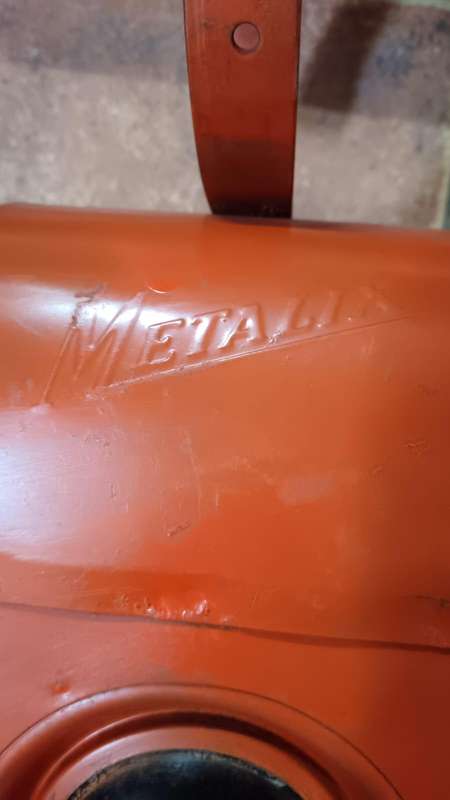 South African Railways Red One-Way Lantern with Inside Burner