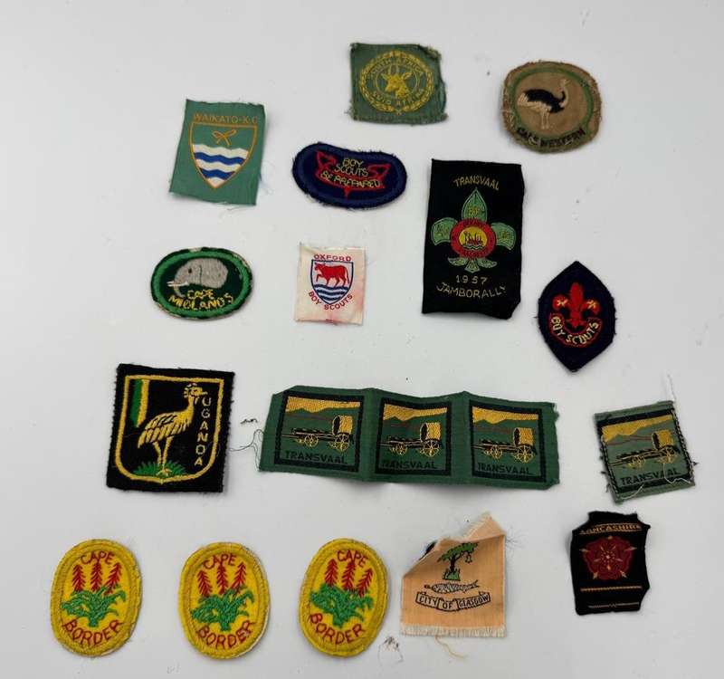 Vintage South African Boy Scouts Cloth Badge Lot