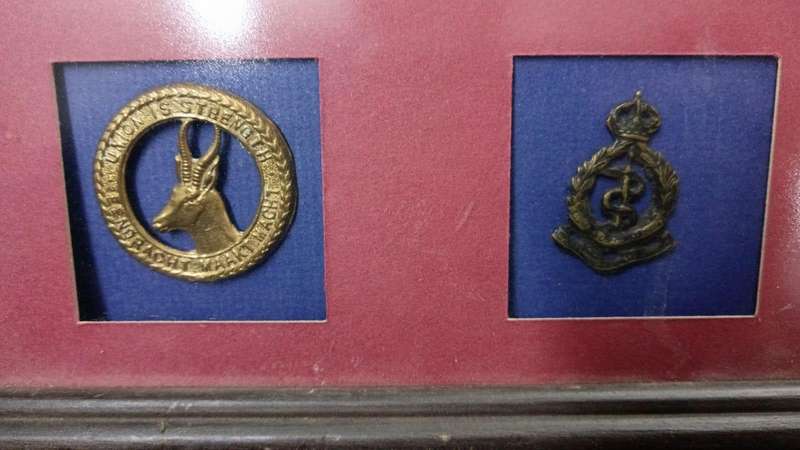 SADF - Infantry Badges Framed ( Brigadier-General H.T Lukin )