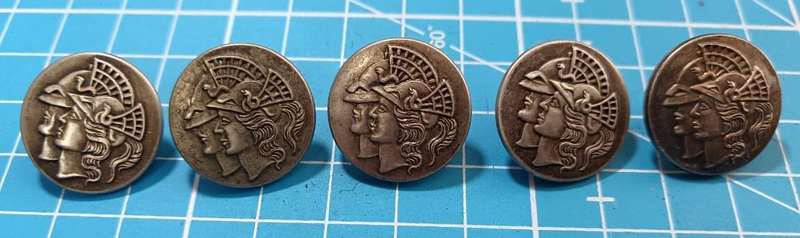Artist Rifles ( 28th County of London Regiment ) Silver Plated Mufti Blazer Button Lot