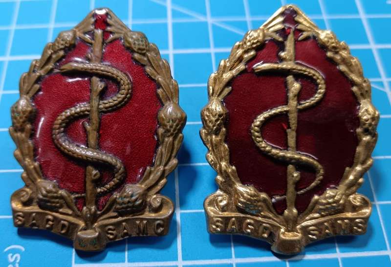 SADF - Medical Services Cap Badges