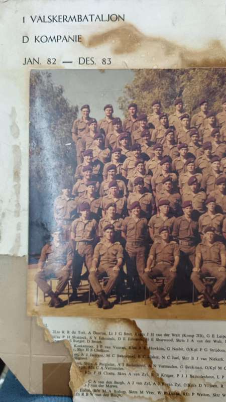 SADF - Original Period 1 Parachute Battalion Group Photo